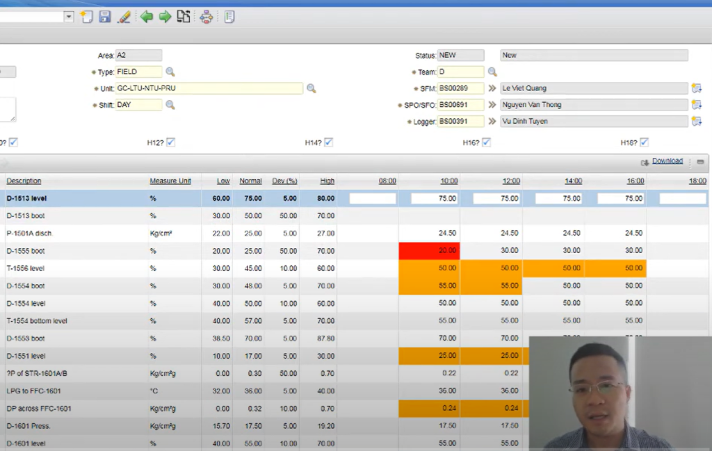 Demo eLogBook Mobile application