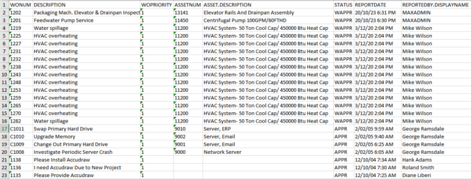 Maximo Data Sheets How to export Maximo data to Excel using Automation Script?