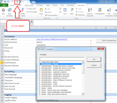 Use MXLoader to access Maximo Database
